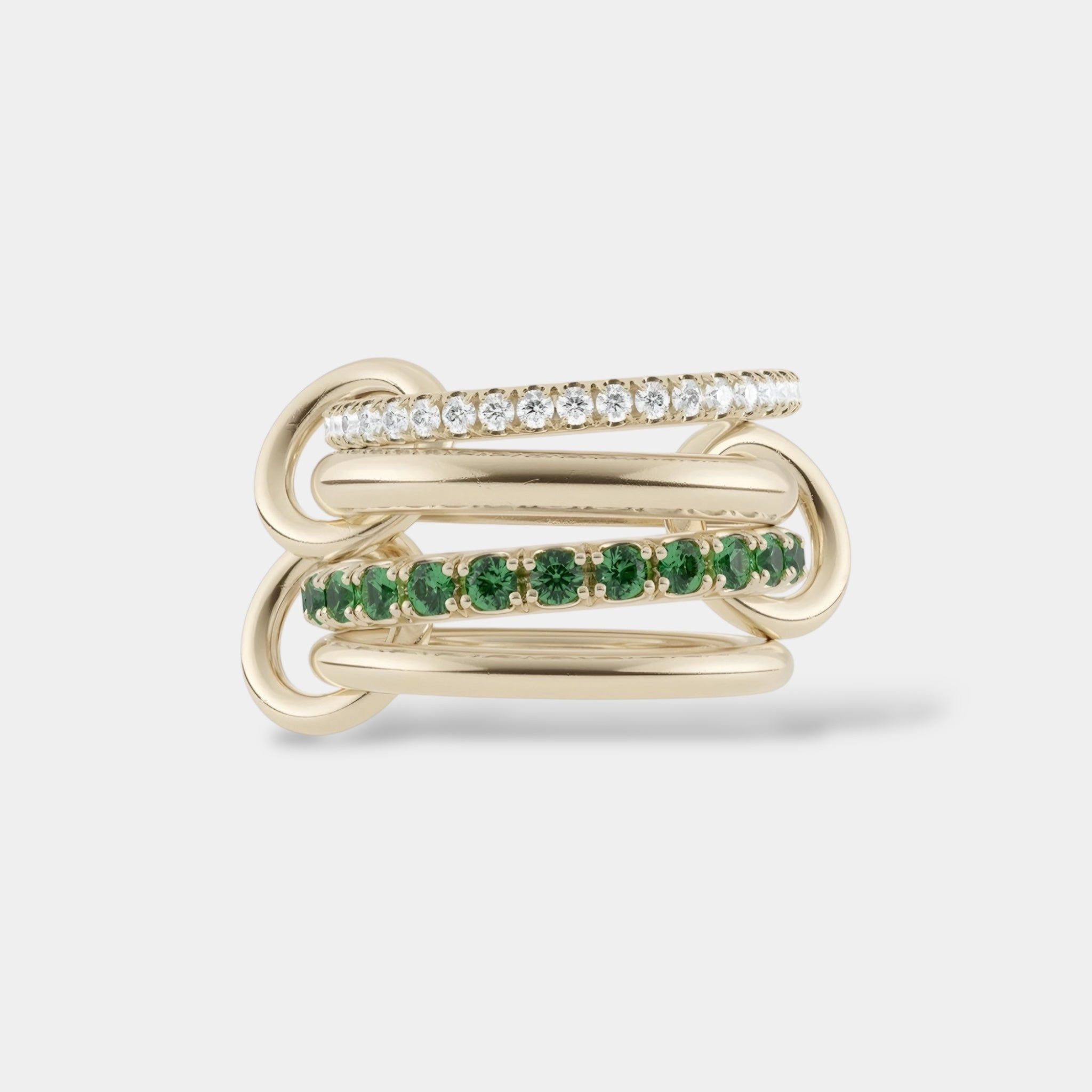 Iris Ring Gold and Green