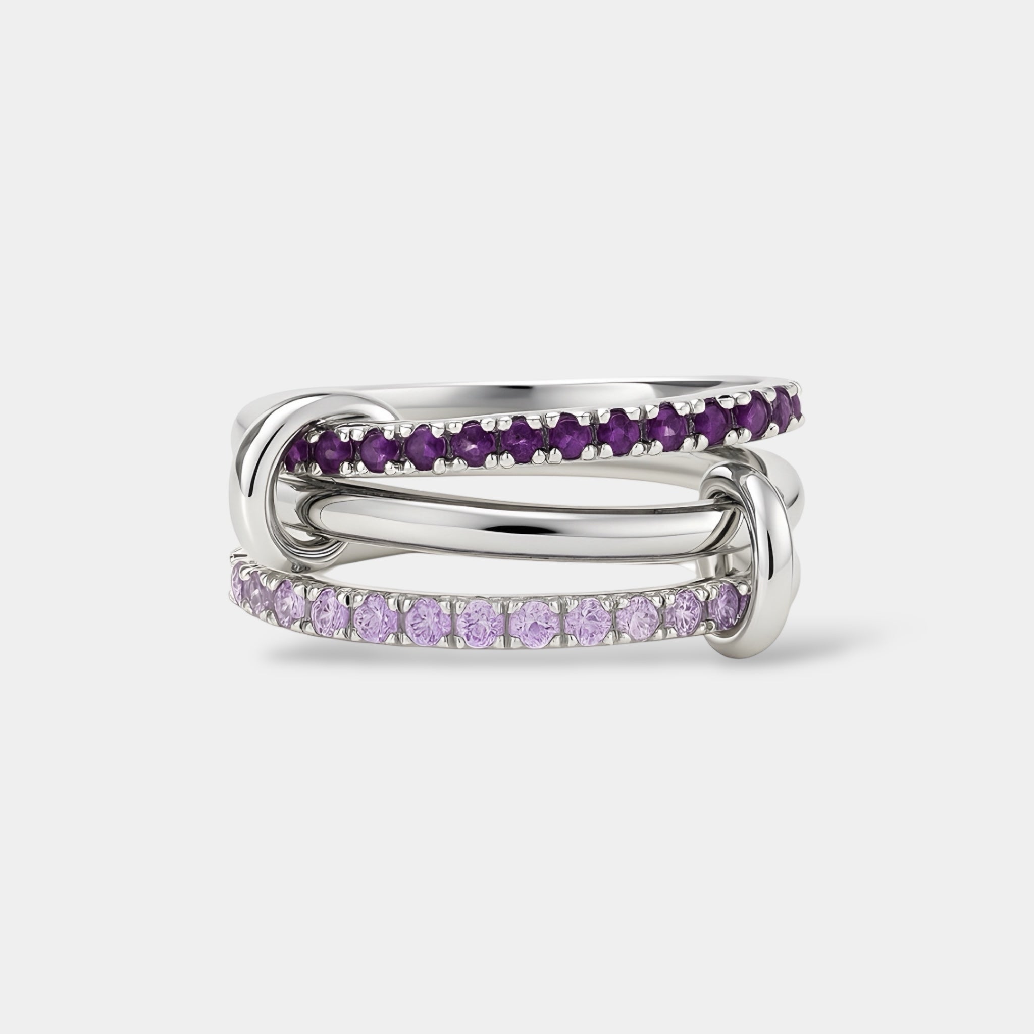 Iris Ring Silver Violet