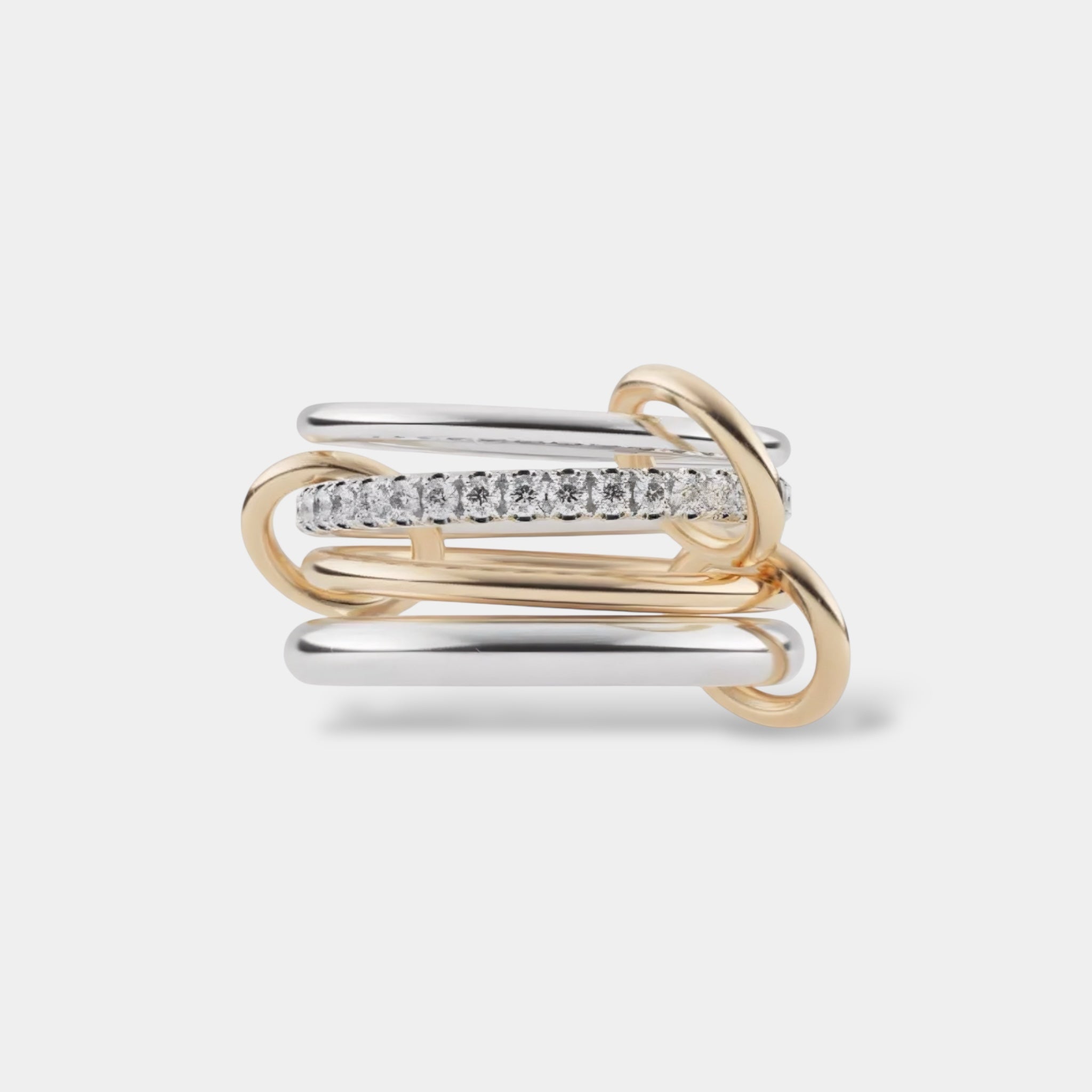Iris Ring Gold and Silver