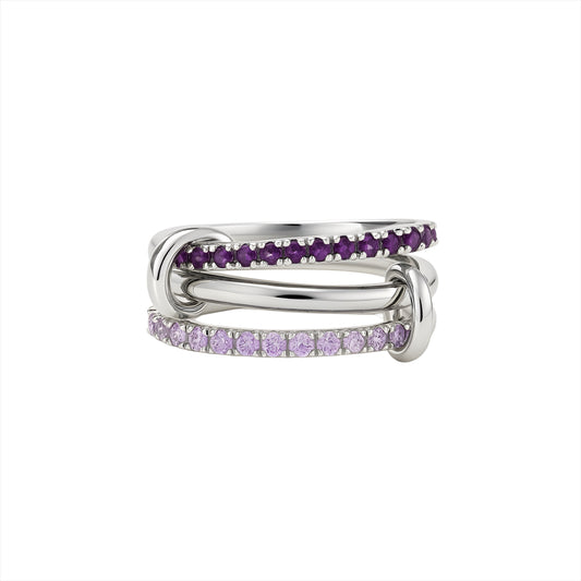 Iris Ring Silver Violet