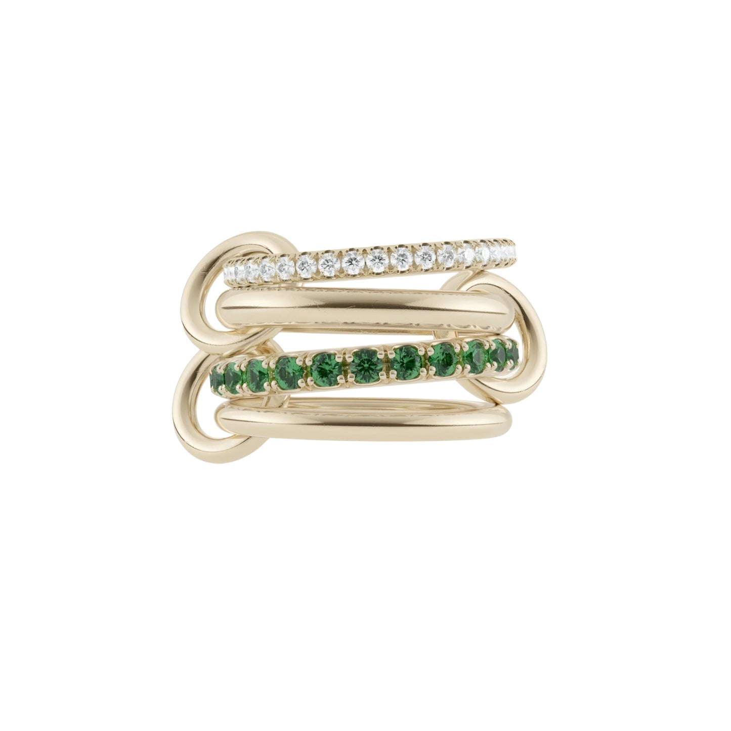 Iris Ring Gold and Green